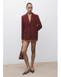 Mango - Straight-Fit Suit Jacket - Lyst