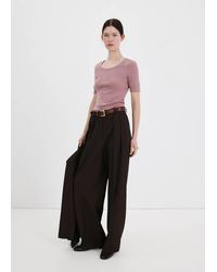 Mango - Short-Sleeved Fitted T-Shirt - Lyst