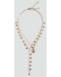 MANGO TEEN - Mixed Double Necklace - Lyst