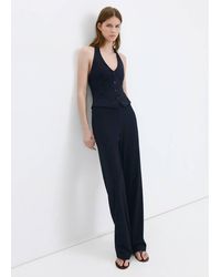 Mango - Halter-Neck Gilet With Buttons - Lyst