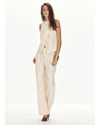 Mango - Wrap-Over Top With Opening - Lyst