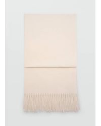Mango - Fringed Edge Scarf - Lyst