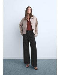 Mango - Wide Leg Jeans With Pockets - Lyst