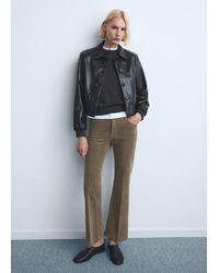 Mango - Corduroy Flared Jeans - Lyst