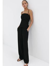 Mango - Draped Strap Top - Lyst