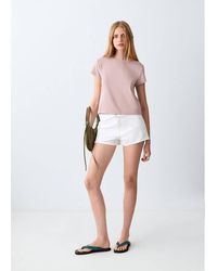MANGO TEEN - Essential Cotton-Blend T-Shirt - Lyst