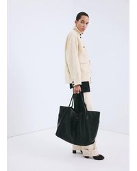 Mango - Denim Parka With A Stand-Up Collar - Lyst