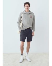 Mango - Perkins-Neck Sweater With Zip - Lyst