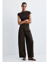 Mango - Mid-Rise Balloon Trousers - Lyst