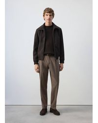 Mango - Relaxed-Fit Pleated Trousers - Lyst