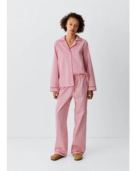 MANGO TEEN - Striped Pyjama Set - Lyst