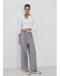 Mango - Seersucker Striped Two-Piece Pyjamas - Lyst