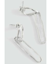 MANGO TEEN - Intertwined Long Earrings - Lyst