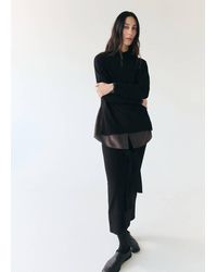 Mango - Knitted Skirt With Knot Detail - Lyst