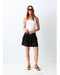 MANGO TEEN - Studded Short Skirt - Lyst
