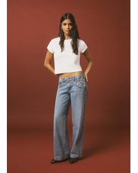 MANGO TEEN - Embroidered Detail T-Shirt - Lyst