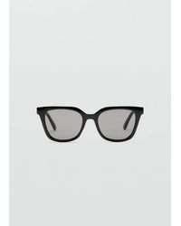Mango - Squared Frame Sunglasses - Lyst