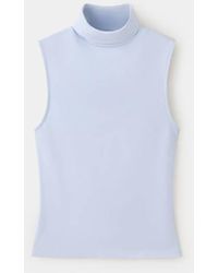 Mango - Sleeveless Turtleneck Top - Lyst