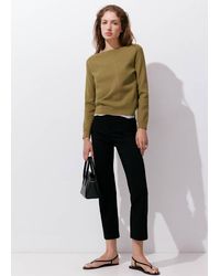 Mango - Fine-Knit Boat-Neck Sweater - Lyst