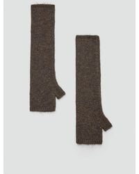 Mango - Long Knitted Mittens - Lyst