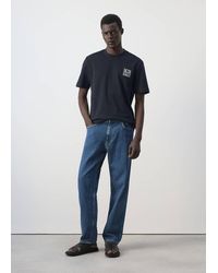 Mango - 100% Cotton T-Shirt With Patch Detail - Lyst