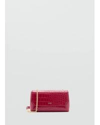 Mango - Croco Crossbody Bag - Lyst