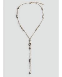 Mango - Crystal Pendant Necklace - Lyst