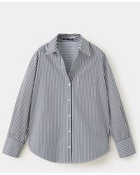 Mango - Striped Straight Shirt - Lyst