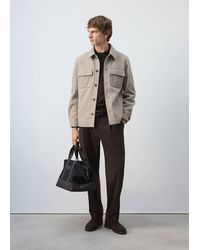 Mango - Relaxed-Fit Pleated Trousers - Lyst