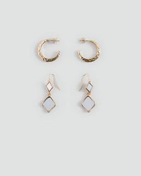 MANGO TEEN - Pack Of 2 Mixed Earrings - Lyst