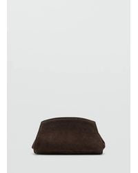 Mango - Leather Suede Shoulder Bag - Lyst