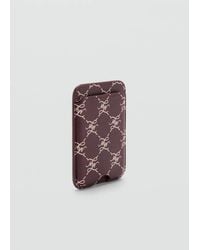 Mango - Logo Print Mobile Card Holder - Lyst