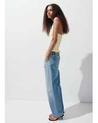 Mango - Halter Neck Crinkle Top - Lyst