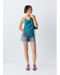 MANGO TEEN - Low-Waist Mini Shorts - Lyst