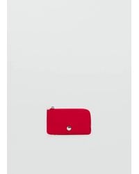 Mango - Nylon Zip Cardholder - Lyst