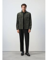 Mango - Corduroy Overshirt With Pockets - Lyst