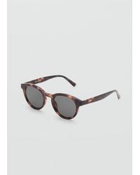 Mango - Sonnenbrille Mit Rundem Gestell - Lyst
