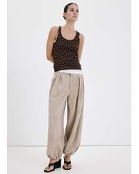 Mango - Polka-Dot Knitted Top - Lyst