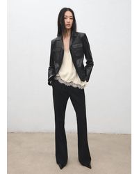 Mango - Asymmetric Lace Camisole Top - Lyst
