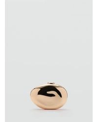 Mango - Oval Clutch Bag - Lyst