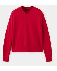 Mango - V-Neck Knit Sweater - Lyst