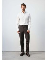 Mango - 100% Cotton Slim-Fit Shirt - Lyst