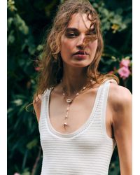MANGO TEEN - Pendant Necklace With Shell Detail - Lyst