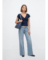 MANGO TEEN - V-Neck Knitted Top - Lyst