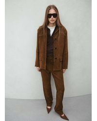 Mango - Straight Blazer With Front Stitching - Lyst