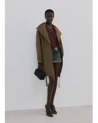Mango - V-Neck Sweater With Contrast Trim - Lyst