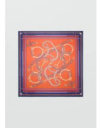 Mango - Chain-Print Scarf - Lyst
