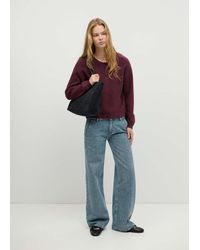 MANGO TEEN - Ribbed Neck Sweater - Lyst