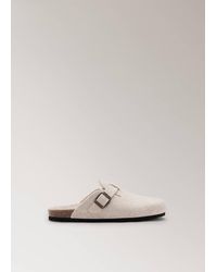 Mango - Felt Clog Slippers - Lyst