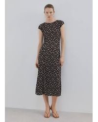 Mango - Floral-Print Midi-Dress - Lyst
